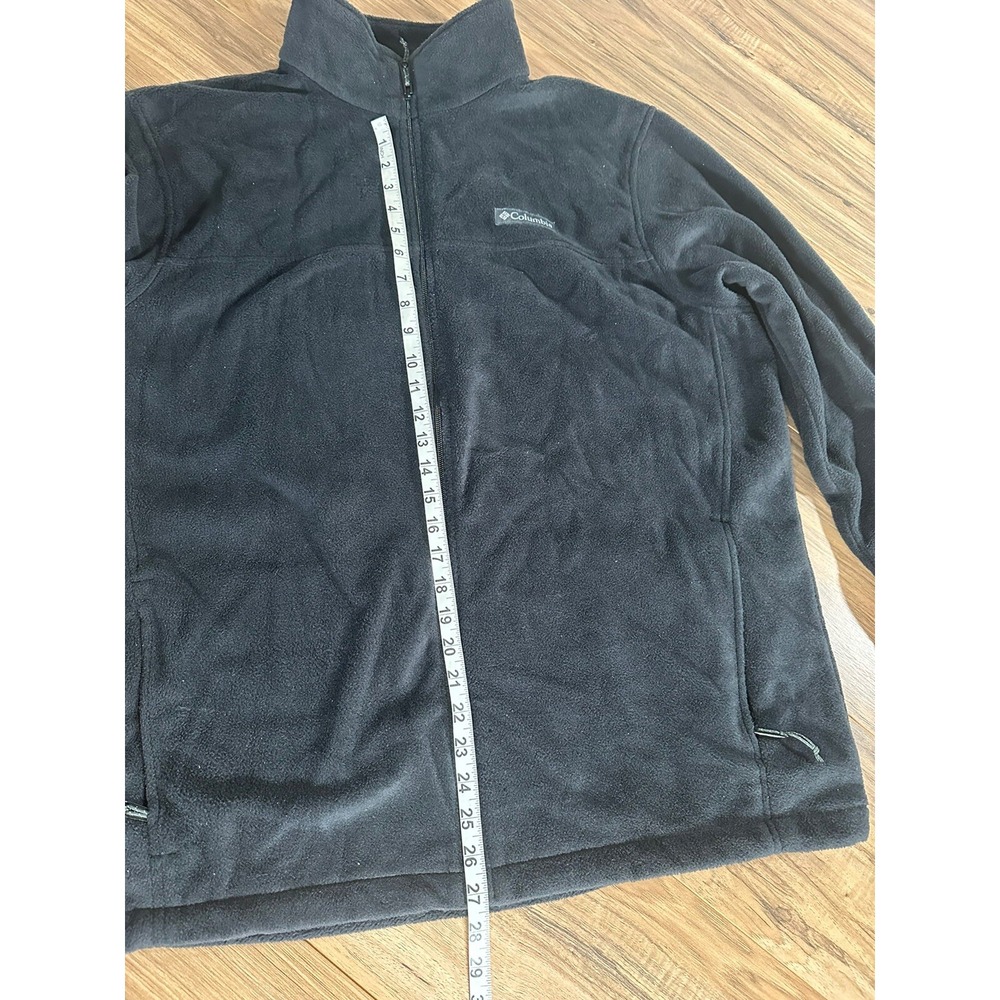 Columbia‎ Men's Fleece Lined Softshell Jacket Full Zip Up Sz XLT Black - Picture 7 of 12